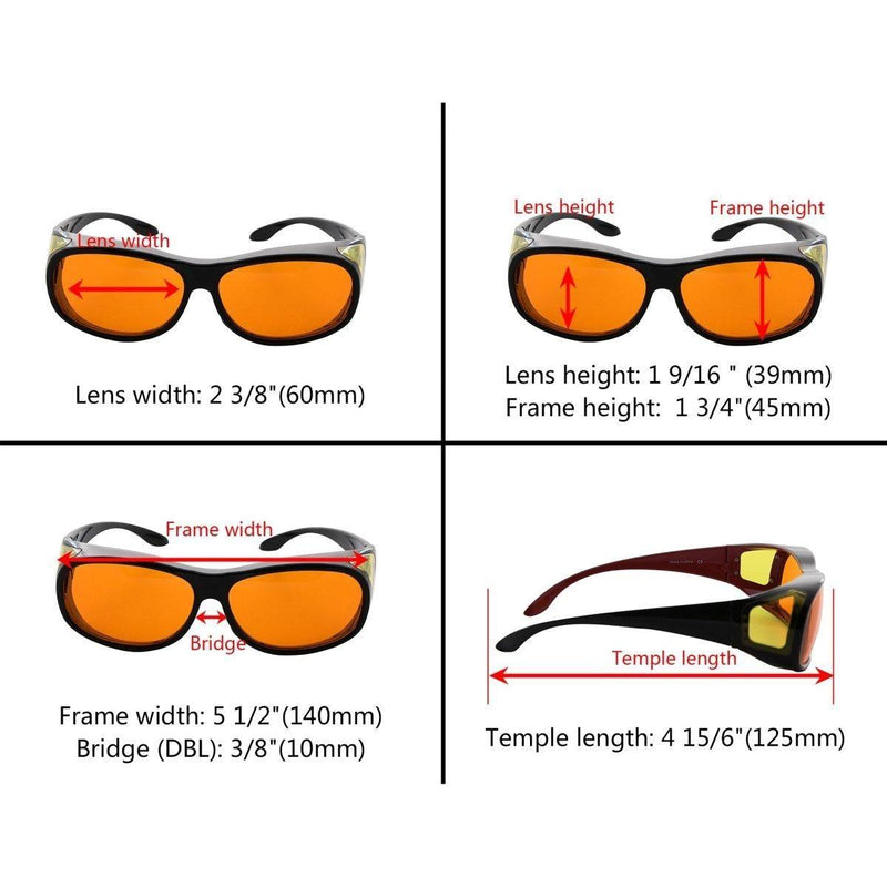 eyekeeper.com Fitover Glasses Blue Blocking Computer Eyeglasses DSXM1804 Eyeglasses