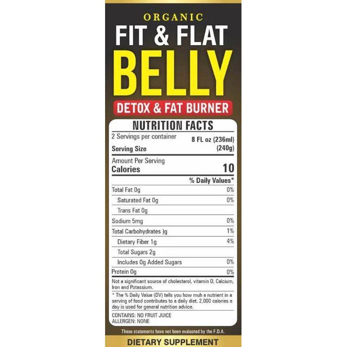 Organic Fit & Flat Belly | Detox & Fat Burner 16oz