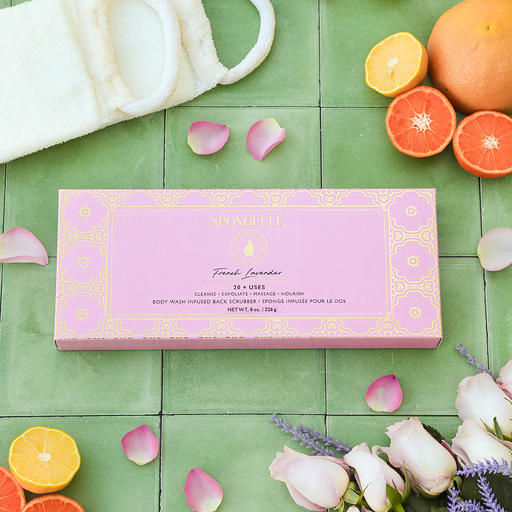 Spongellé French Lavender Body Wash Infused Back Buffer Back Buffer