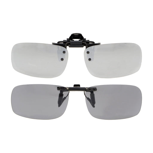 2 Pack Flip-up Clip-on Sunglasses Polarized JQ1 (53MMx33MM)