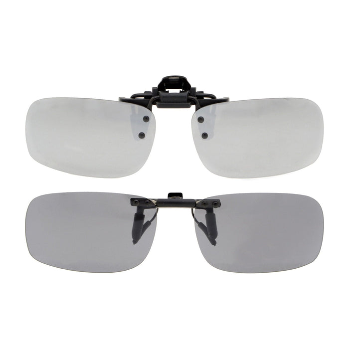 2 Pack Flip-up Clip-on Sunglasses Polarized JQ1 (53MMx33MM)