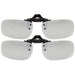 2 Pack Flip-up Clip-on Sunglasses Polarized JQ1 (53MMx33MM)