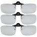 eyekeeper.com - 3 Pack Flip-up Clip-on Sunglasses Polarized JQ2 (59MMx39MM)