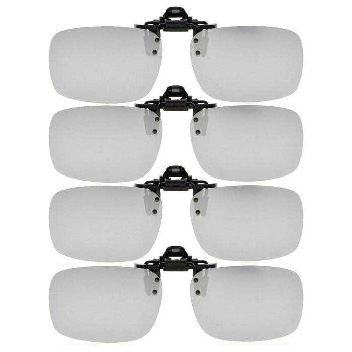 Eyekeeper - 4 Pack Flip-Up Clip-On Sunglasses Polarized Jq3 (60Mmx43Mm)