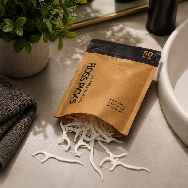 Shave Essentials Floss Picks Dental Floss