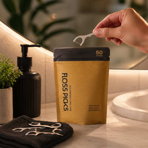 Shave Essentials Floss Picks Dental Floss