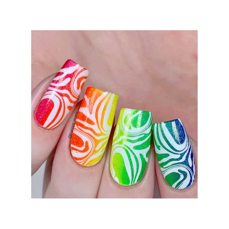 UberChic Beauty Fluid Movement - Liquid Textures Stamping Plate