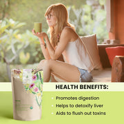 Gardenika Shop Detox Deep Loose Tea, Daily Refreshment & Revitalization - Ayurvedic Blend with Dandelion & Lemongrass - Herbal & Caffeine Free - Organic & Kosher Loose Leaf Tea