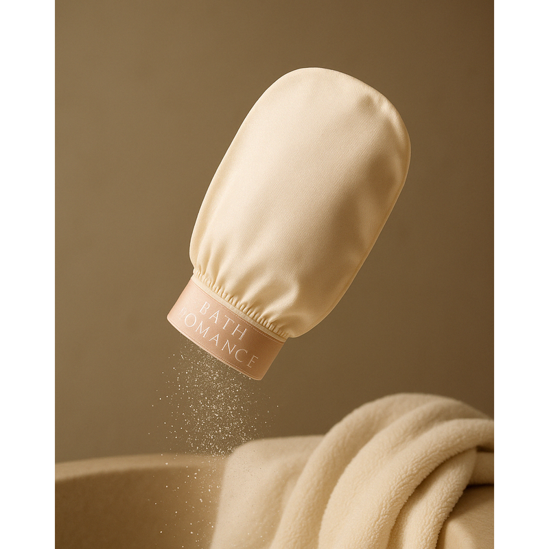 Bath Romance exfoliating silk bath glove bath glove