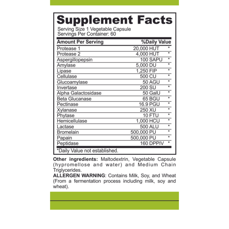 casa de sante FODMAP Digestive Enzymes | Low FODMAP & GLP-1 Support for Heavy Meals & Bloating Digestive Support Supplements