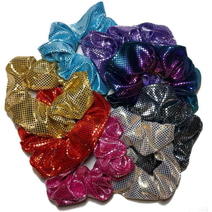 Threddies Shiny Foil Scrunchies