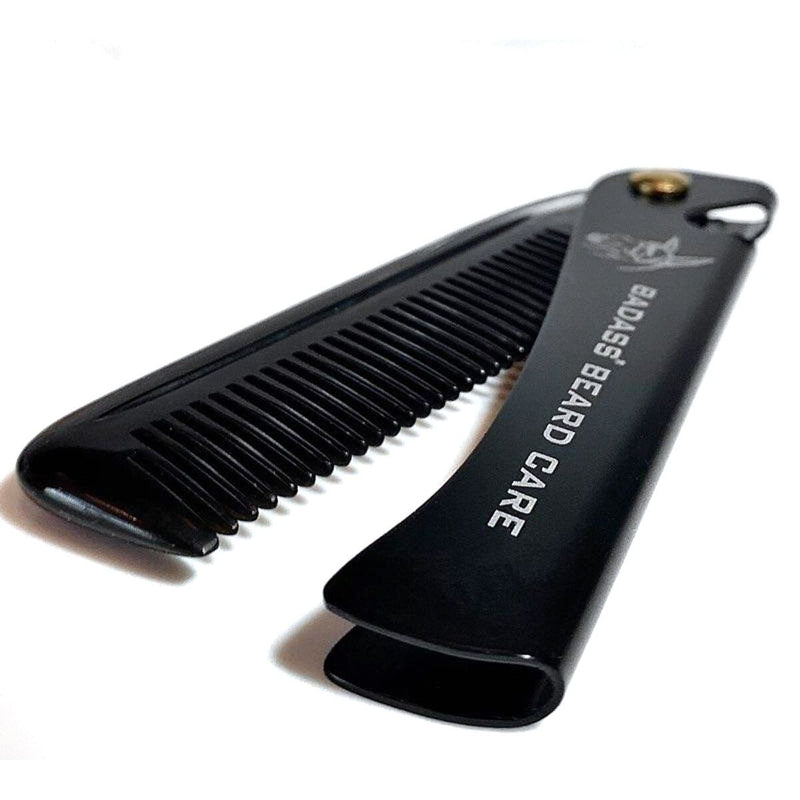Badass Beard Care 2-in-1 Folding Ox Horn Comb COMB