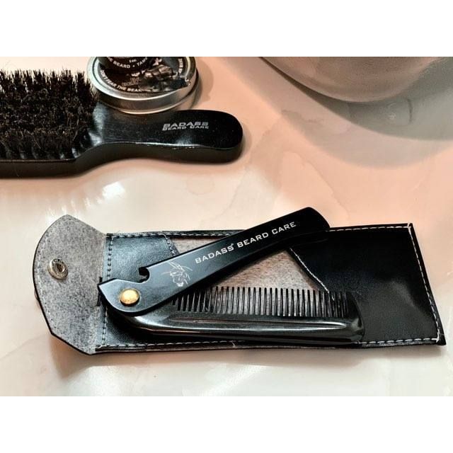 2-in-1 Folding Ox Horn Comb