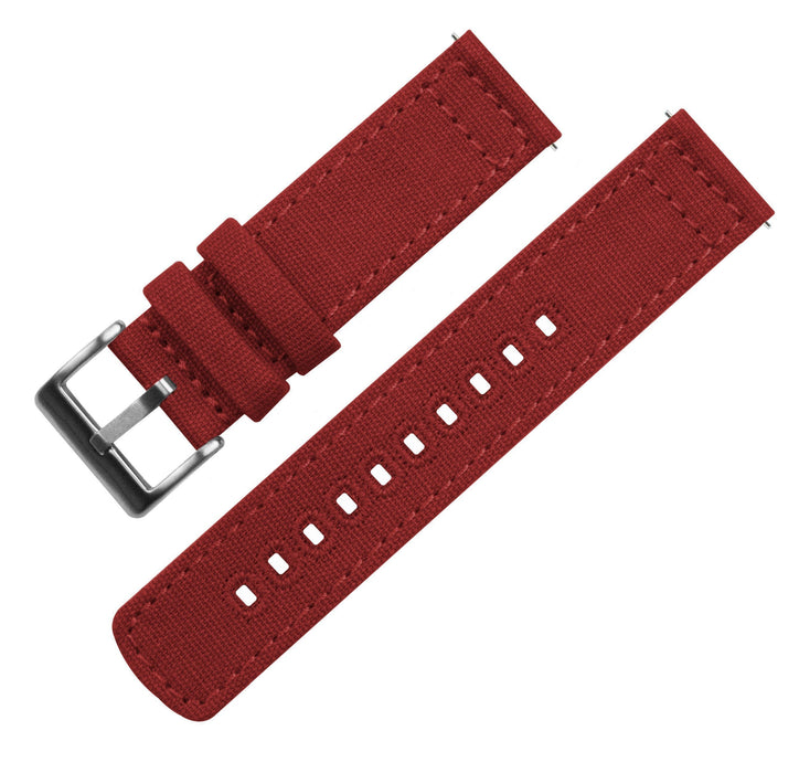 Fossil Q Red Canvas Watch Band by Barton Watch Bands