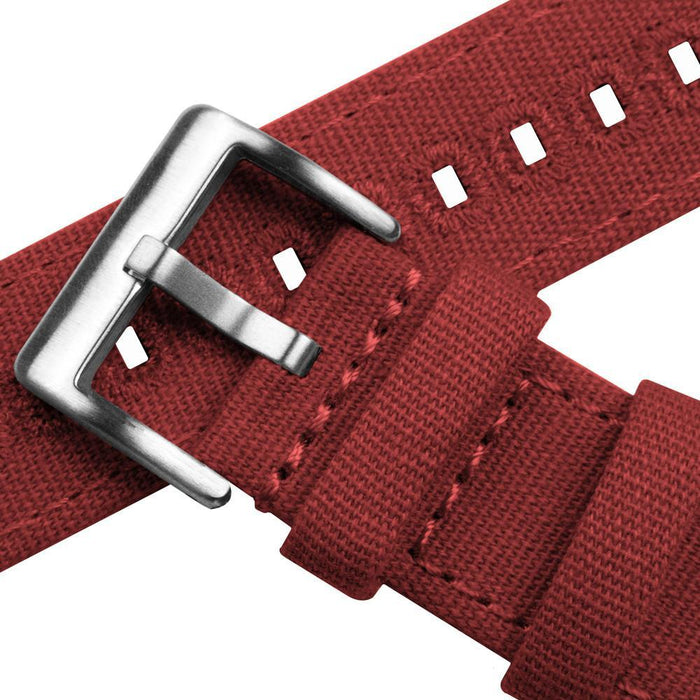 Fossil Q Red Canvas Watch Band by Barton Watch Bands