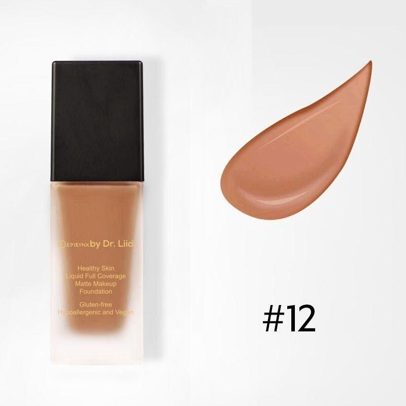 EpiLynx Healthy Skin Full Coverage Matte Foundation with SPF 30 – Vegan, Gluten-Free & Hydrating