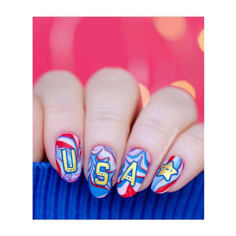 UberChic Beauty Fourth of July Kawaii Stamping Plate