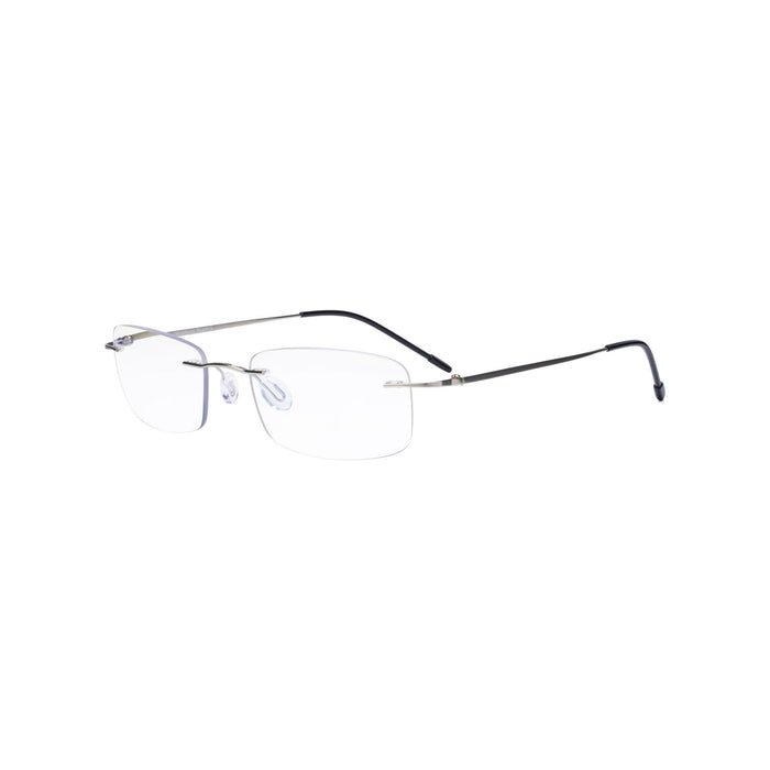 Eyekeeper.Com - Rimless Progressive Multifocus Reading Glasses Metal Mwk8