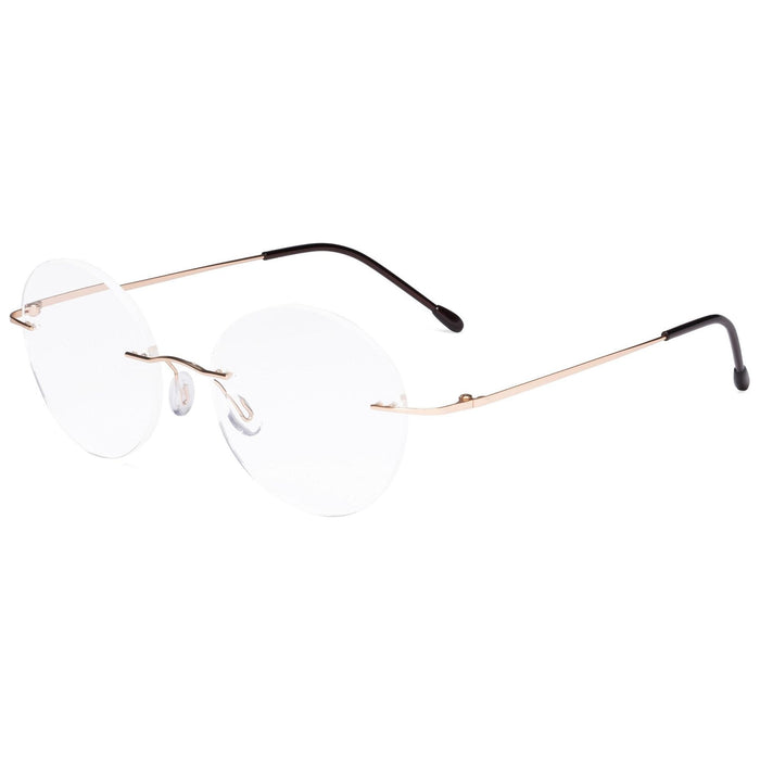 Eyekeeper.Com - Stylish Round Rimless Reading Glasses Rwk9910