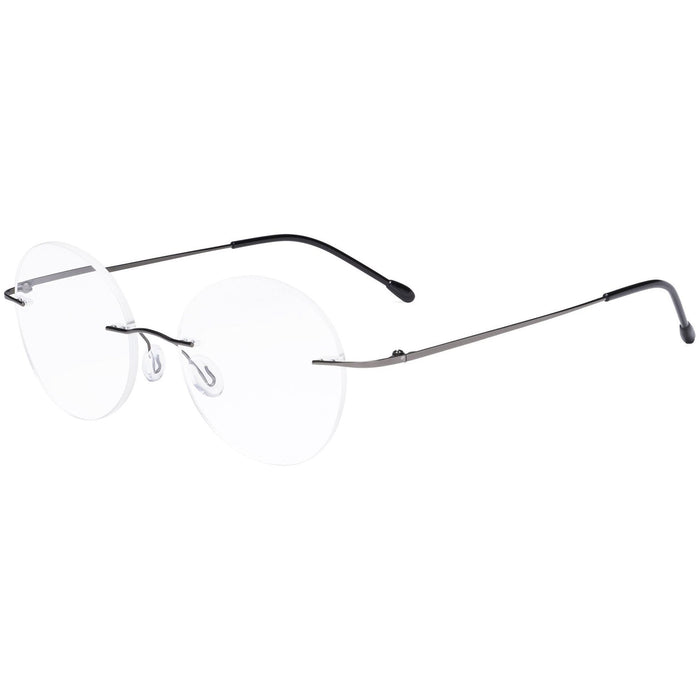 Eyekeeper.Com - Stylish Round Rimless Reading Glasses Rwk9910