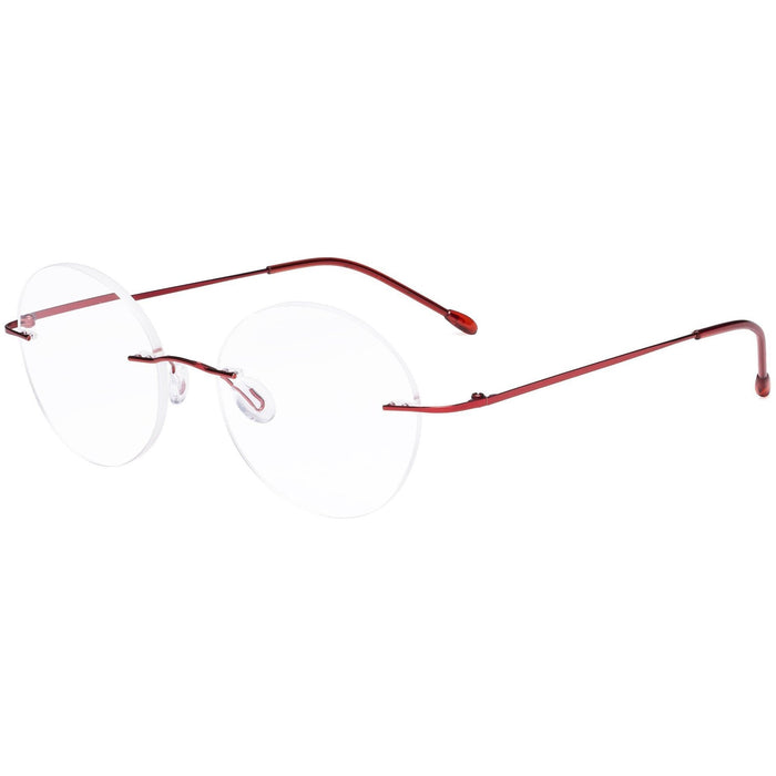 Eyekeeper.Com - Stylish Round Rimless Reading Glasses Rwk9910