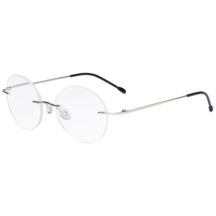 Eyekeeper.Com - Stylish Round Rimless Reading Glasses Rwk9910