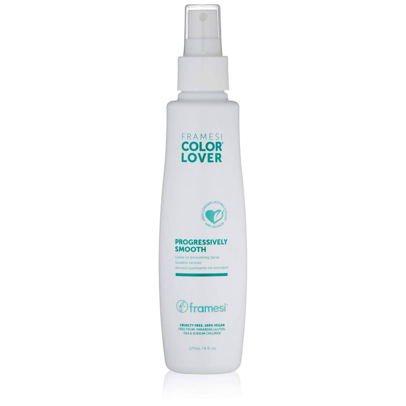 VIP Extensions Framesi Color Lover Progressively Smooth Leave In Smoothing Spray, 6 fl oz, Leave In Conditioner, Color Treated Hair Hair Care