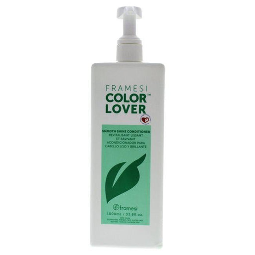 VIP Extensions Framesi Color Lover Smooth Shine Conditioner, 33.8 Fl Oz, Sulfate Free Conditioner with Coconut Oil and Quinoa Hair Care