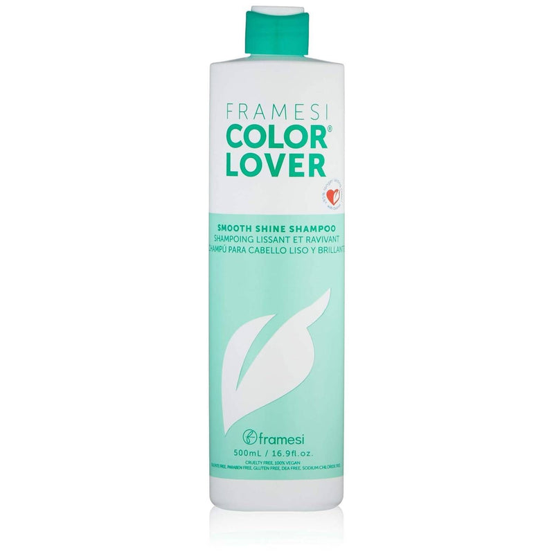 VIP Extensions Framesi Color Lover Smooth Shine Shampoo, Sulfate Free Shampoo with Quinoa and Aloe Vera, Color Treated Hair  33.8 Oz Hair Care