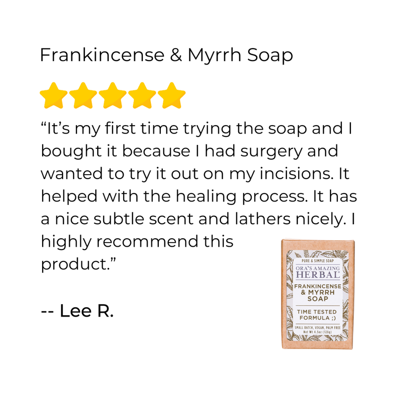 Ora's Amazing Herbal Frankincense & Myrrh Soap Soap