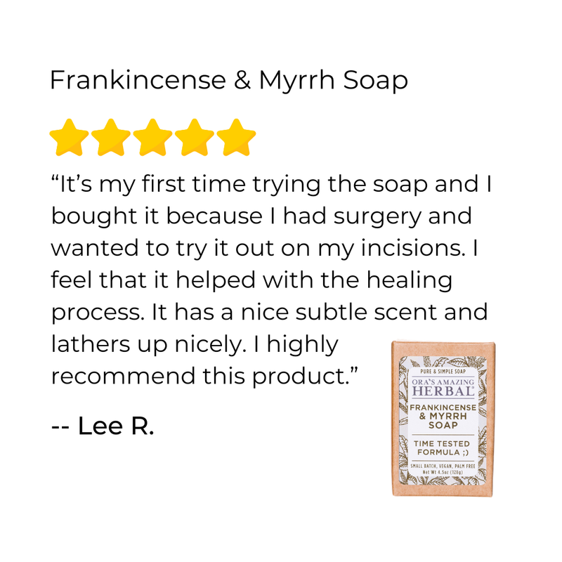 Ora's Amazing Herbal Frankincense & Myrrh Soap Soap