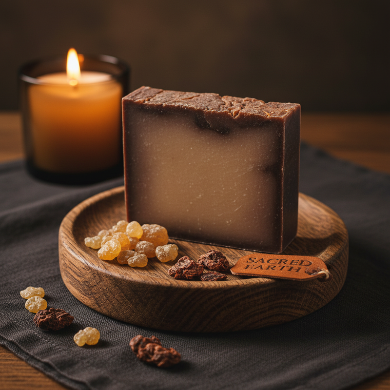Adiva Naturals Frankincense & Myrrh Soap Bar Bar Soap Dark Slate Gray