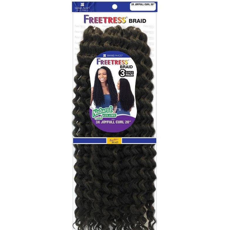 VIP Extensions FreeTress Braid 3X Joyful Curl 20" Kanekalon Hair Weaving/Braiding