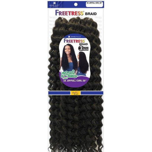VIP Extensions FreeTress Braid 3X Joyful Curl 20" Kanekalon Hair Weaving/Braiding