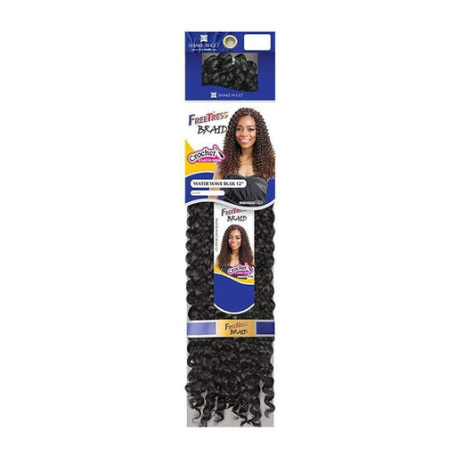 VIP Extensions FreeTress Braid Crochet Water Wave Bulk 12" Kanekalon Hair Weaving/Braiding
