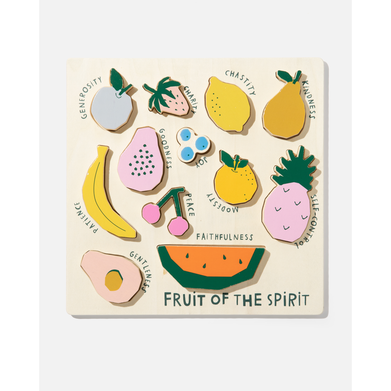 Be A Heart Catholic Fruit of the Spirit Wooden Puzzle puzzle