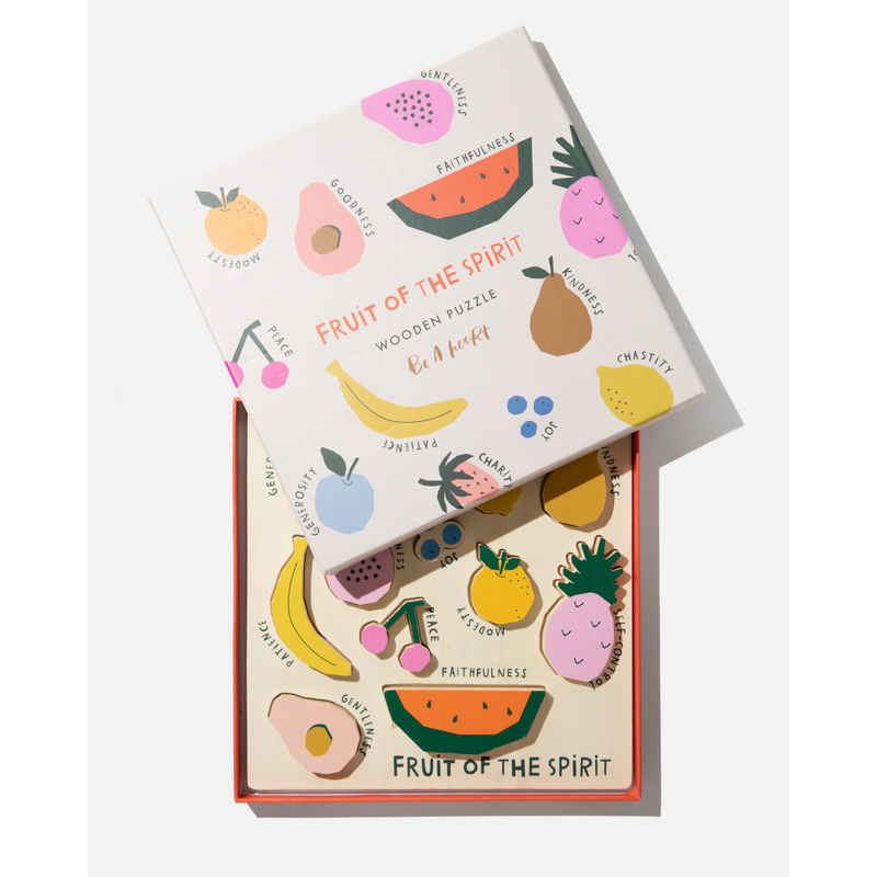 Be A Heart Catholic Fruit of the Spirit Wooden Puzzle puzzle