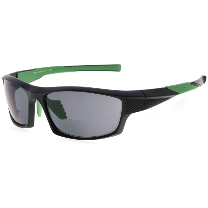 Eyekeeper.Com - Tr90 Full Rim Bifocal Sunglasses Rectangle Readers Sg904