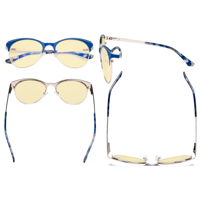 Eyekeeper.Com - Full-Rim Blue Light Blocking Eyeglasses Lx19042-Bb60