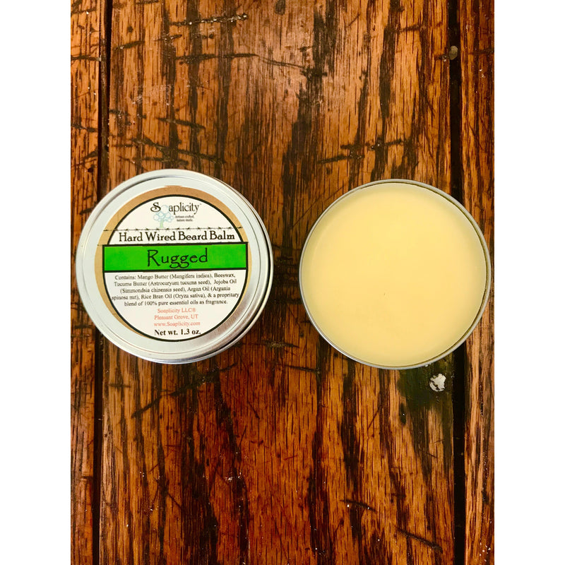 Soaplicity Rugged Hard Wired Beard Balm Beard Balm