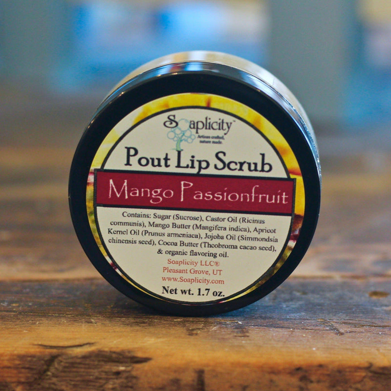 Soaplicity Mango Passionfruit Pout Lip Scrub Lip Scrubs