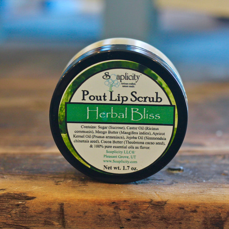 Soaplicity Herbal Bliss Pout Lip Scrub Lip Scrubs