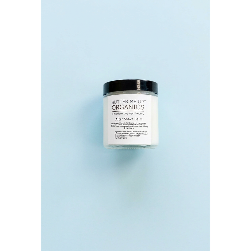 Butter Me Up Organics Organic After Shave Balm Face Light Steel Blue