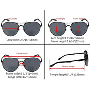 eyekeeper.com Funky Bifocal Sunglasses Pilot Style Bifocal Sunshine Readers SG803 Sunglasses