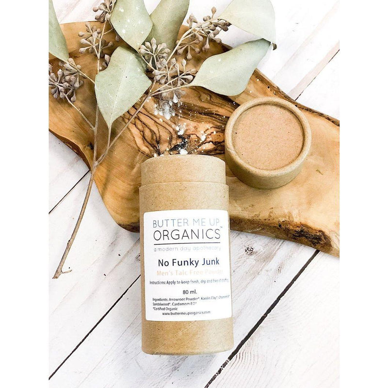 Butter Me Up Organics No Funky Junk / Men's Talc Free Powder Body