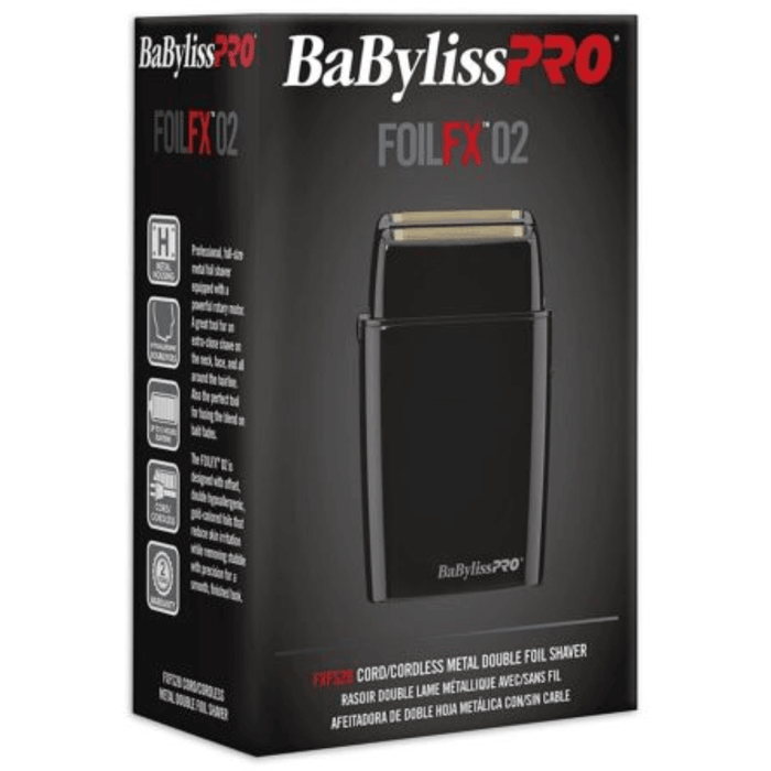 Babylisspro Foilfx Cordless Metal Double Foil Shaver (Black) #Fxfs2B