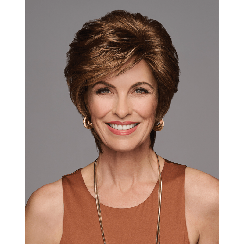 VIP Extensions Gabor Femme & Flirty Short Shag Wig, Lightweight Volumous Style with Soft Layers, Average Cap, Gl14-22SS Sandy Blonde Wig