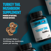 FreshCap Mushrooms Organic Turkey Tail Mushroom Capsules Capsules