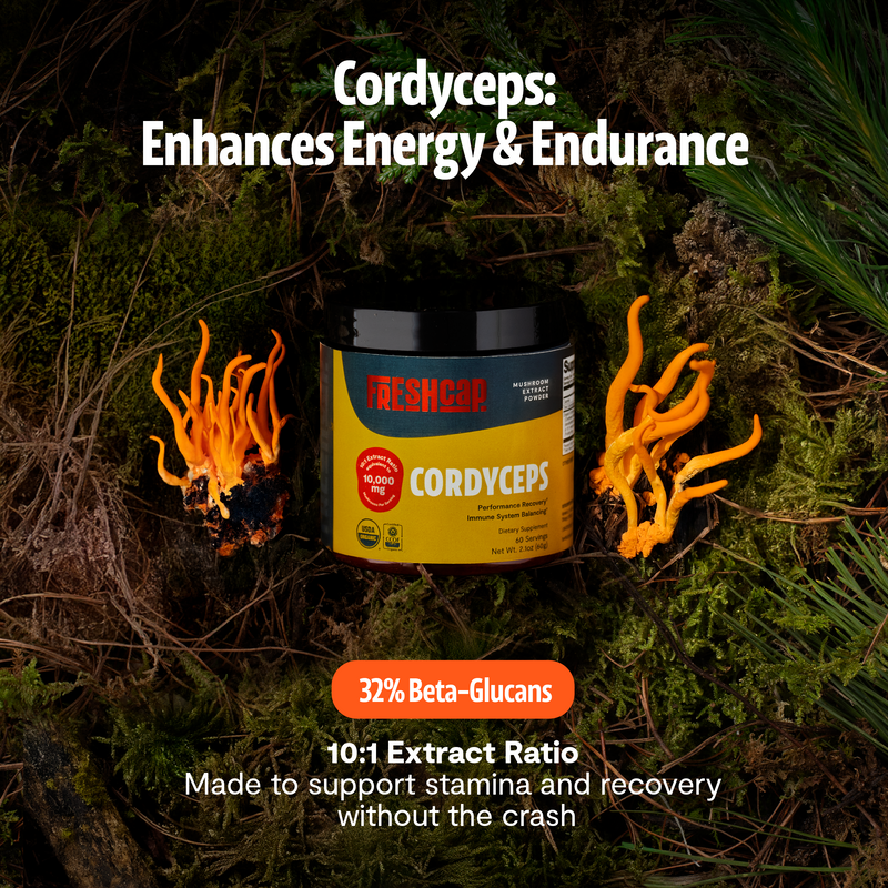 FreshCap Mushrooms Cordyceps Mushroom Extract Powder Powder