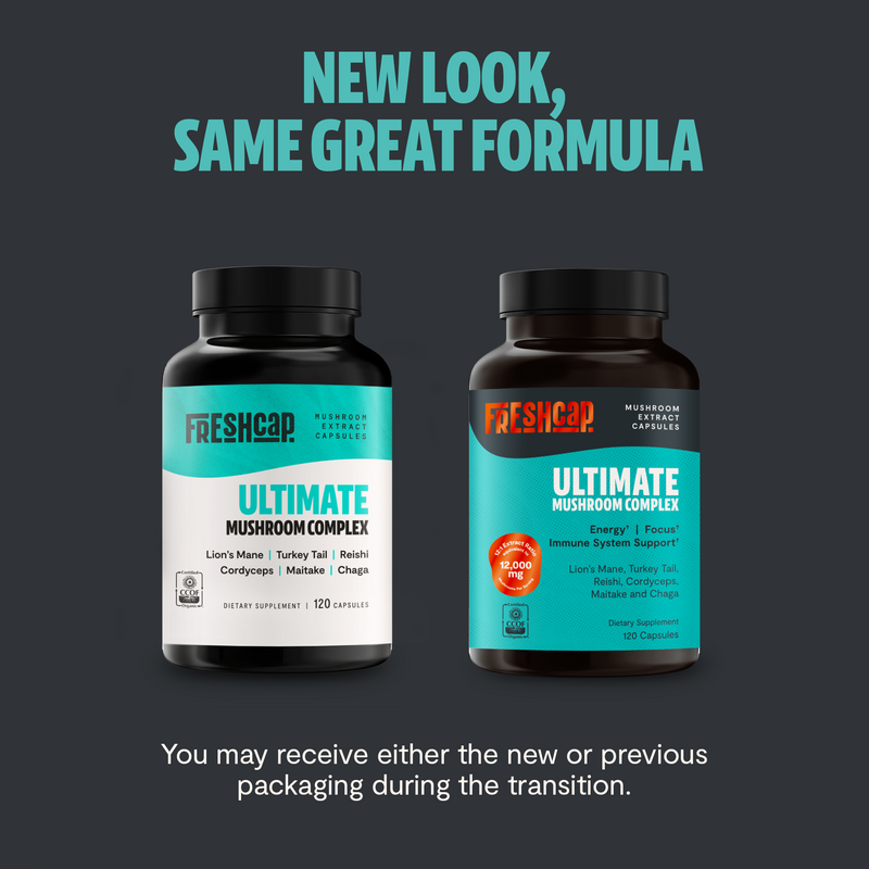 FreshCap Mushrooms Organic Mushroom Complex Supplement Capsules Capsules